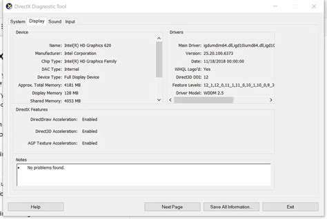 How to use the DirectX Diagnostic Tool in Windows 10.